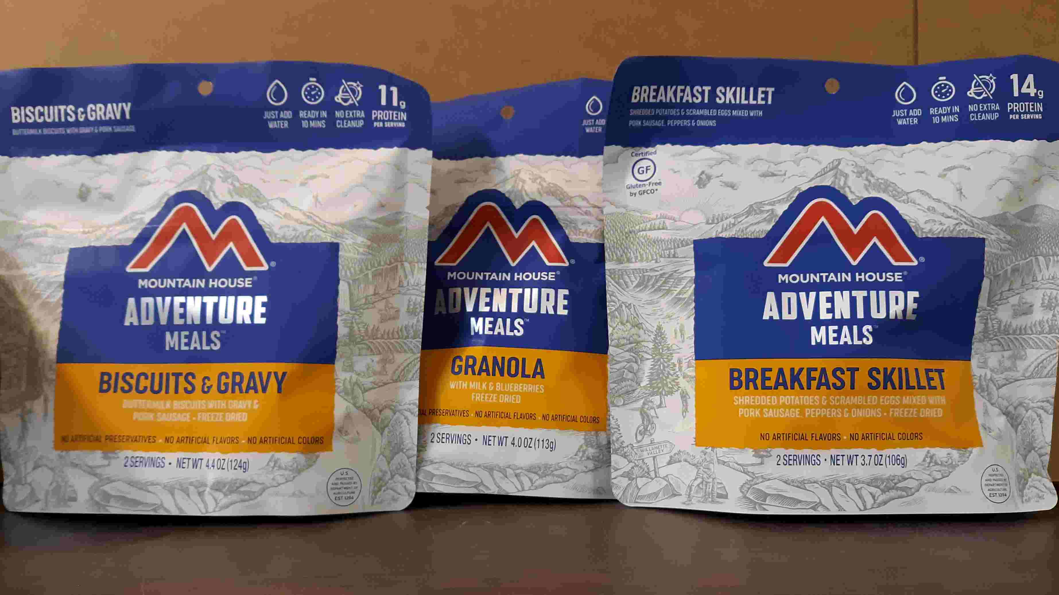 Mountain House Meals Freeze Dried Food Entree Pouches LDP Camping Foods